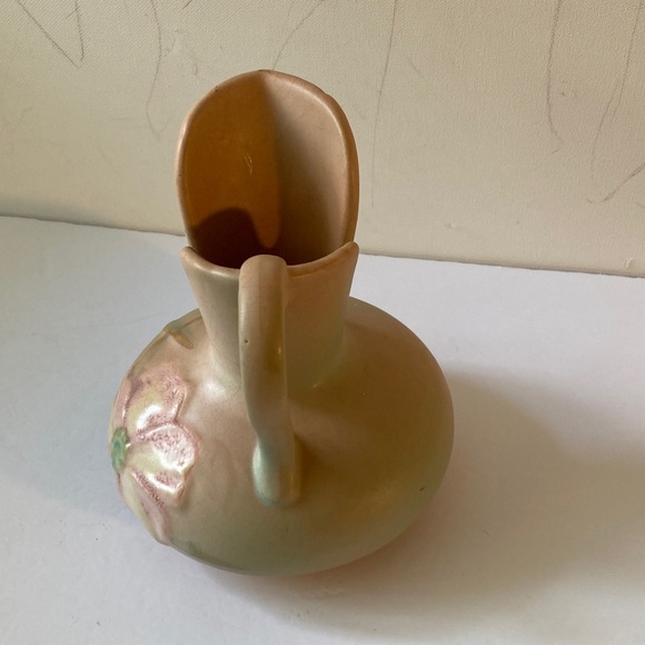 Weller Vintage Floral Ceramic Pitcher 7in wild rose - Picture 5 of 6